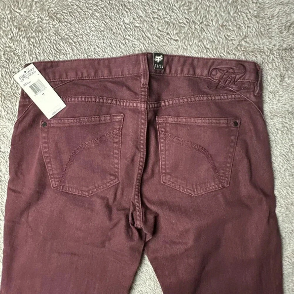 Fox Racing Women’s Ripper Jeggings  Burgundy Size 11/31 New $79.50 - Picture 9 of 16